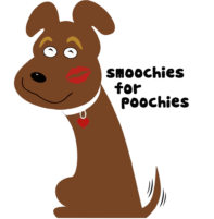 smoochies for poochies dog walking pet sitting housesitting drop-ins and pet taxi business logo