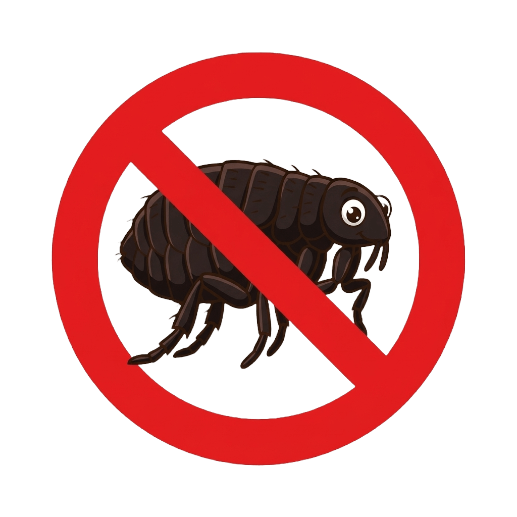 no fleas symbol