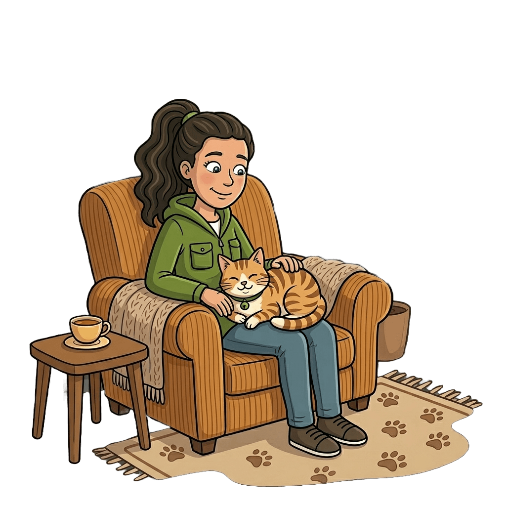 pet sitting icon for cat sitting bird watching house sitting - this woman takes care of dogs horses hamsters guinea pigs